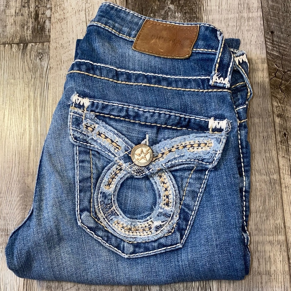 Big Star Liv straight leg blue jeans